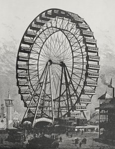1893年7月1日、世界コロンビア博覧会の大観覧車 作： American School